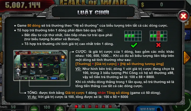 Khám Phá Trò Chơi Nổ Hũ Call Of War Tại B52 Club
