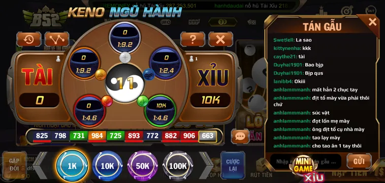 Giải Mã Sức Hút Của Keno Ngũ Hành Tại B52 Club Với Tỷ Lệ Thưởng