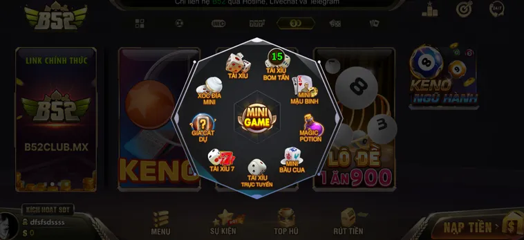 Tổng Hợp Các Minigame B52 Club Hấp Dẫn Nhất Hiện Nay Cho Game Thủ
