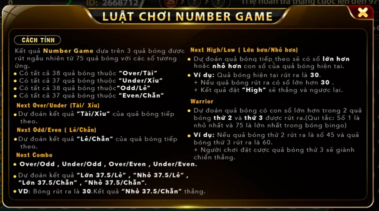Phân Tích Chiến Thuật Number Game Tại B52 Club Cho Các Cao Thủ Số Học