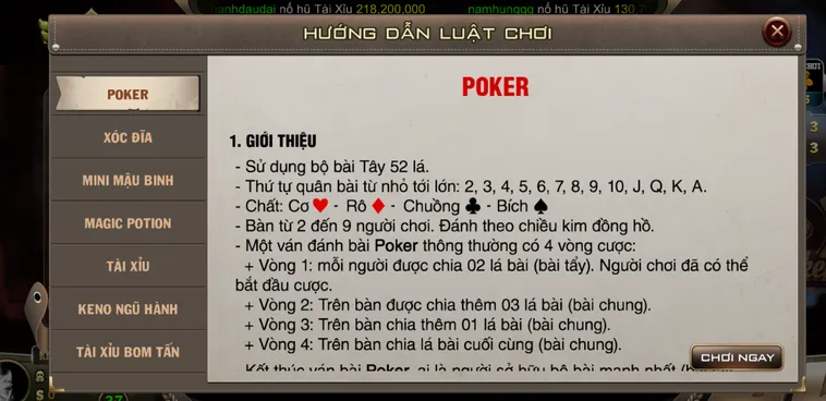 Poker Tại B52 Club Đẳng Cấp Cao Thủ Tranh Tài Với Những Ván Bài Kịch Tính