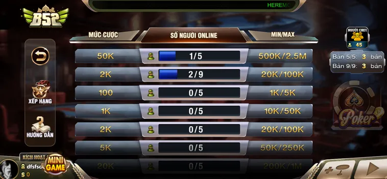 Poker Tại B52 Club Đẳng Cấp Cao Thủ Tranh Tài Với Những Ván Bài Kịch Tính