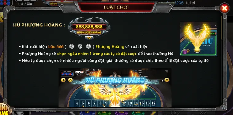 Tìm Hiểu Luật Chơi Casino Sicbo Phượng Hoàng Tại B52 Club Cho Game Thủ