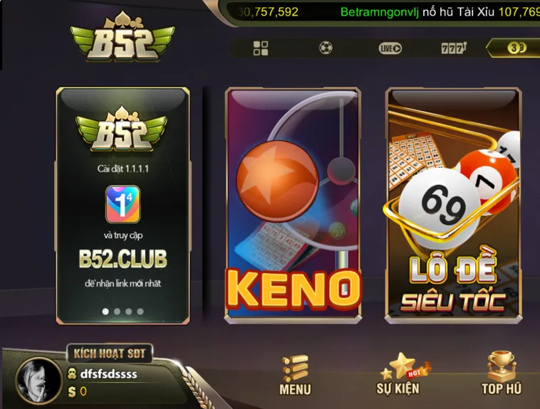 Khám Phá Nền Tảng Xổ Số B52 Club Với Tỷ Lệ Thắng Cược Cực Cao