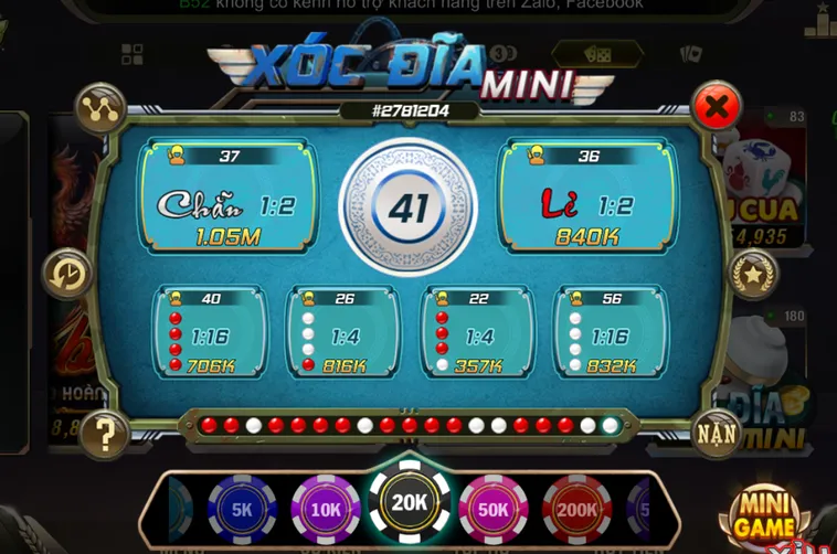 Trải Nghiệm Đỉnh Cao Minigame Xóc Dĩa Mini Tại B52 Club Mỗi Ngày